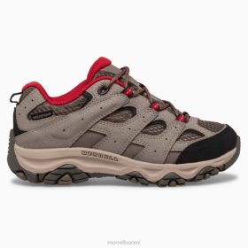 Merrell Moab 3 matalapituiset vedenpitävät tennarit (mk265705) HBNB1478 - Merrell Suomi lohkare punainen lapset kenkiä