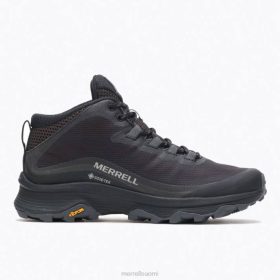 Merrell moab nopeus mid gore-tex (j067174) HBNB877 - Merrell Paljasjalkakengät Suomi musta/asfaltti naiset kenkiä