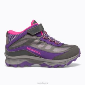 Merrell moab speed mid ilmastointi vedenpitävä (mk165209) HBNB1387 - Merrell Suomi harmaa/vaaleanpunainen/violetti lapset kenkiä