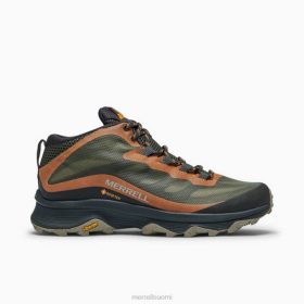Merrell moabin nopeus keskikokoinen gore-tex-leveys (j135411w) HBNB354 - Merrell Paljasjalkakengät Suomi jäkälä miehet kenkiä