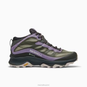 Merrell moabin nopeus mid gore-tex (j135416) HBNB880 - Merrell Paljasjalkakengät Suomi jäkälä naiset kenkiä