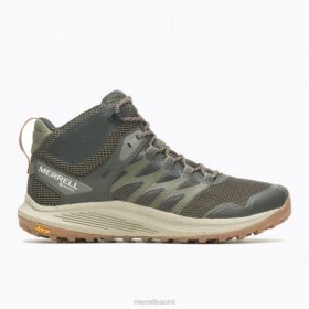 Merrell nova 3 mid gore-tex (j067617) HBNB40 - Merrell Paljasjalkakengät Suomi oliivi miehet kenkiä